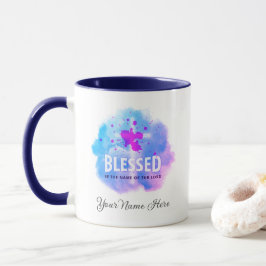 Cute Blessed is de naam van de Heer Christelijk Mok