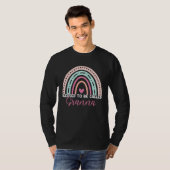Cute Blessed To Be Called Granna Rainbow Mom Grand T-shirt (Voorkant volledig)