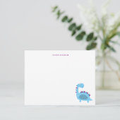 Cute bleu Dinosaur Enfants merci (Debout devant)