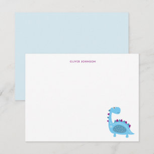 Cute bleu Dinosaur Enfants merci