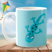 Cute Bleu Lizard Gecko Mug pour enfants
