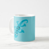Cute Bleu Lizard Gecko Mug pour enfants (Devant gauche)