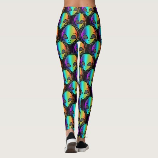 Cute Blinking Alien Head Thunder_Cove Leggings (Achterkant)