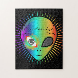 Cute Blinking Alien Head Thunder_Cove Legpuzzel
