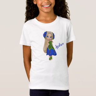 Cute Bloemenmeisje T-shirt