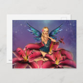 Cute blonde Fairy Briefkaart (Voorkant / Achterkant)