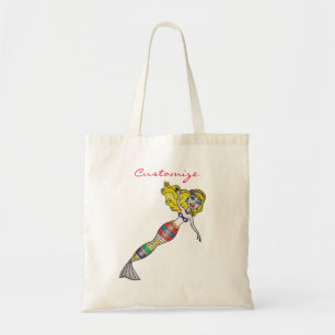 Cute Blonde Mermaid Thunder_Cove Tote Bag