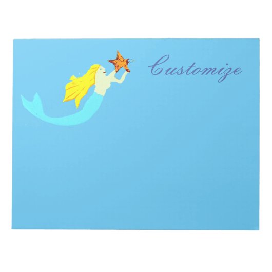 Cute Blonde Mermaids met Star Thunder_Cove Notitieblok (Voorkant)