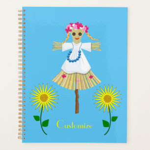 Cute Blonde Pigtails Scarecrow