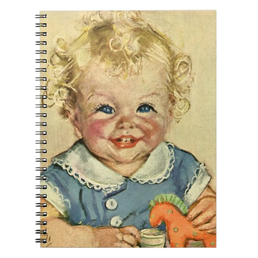 Cute Blonde Scandinavian Baby Boy of Girl Notitieboek (Voorkant)