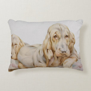 Cute Bloodhounds, Puppy Dogs door EJ Detmold Accent Kussen