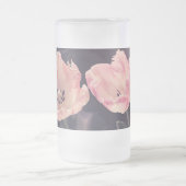 Cute Blooming Tulips - Persoonlijk Matglas Bierpul (Center)