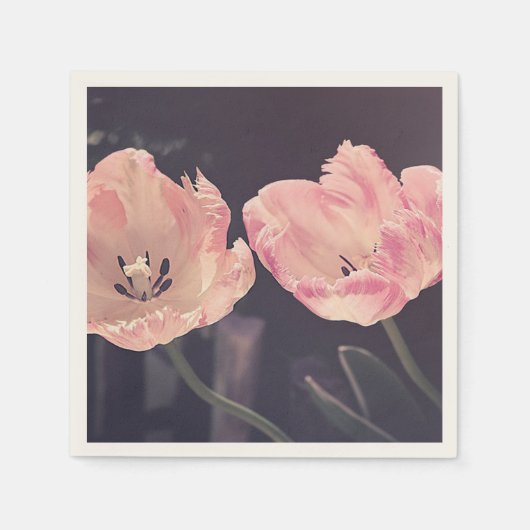 Cute Blooming Tulips - Persoonlijk Servet (Voorkant)