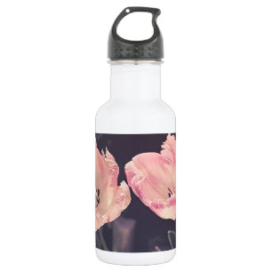 Cute Blooming Tulips - Persoonlijk Waterfles