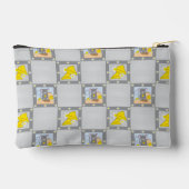 Cute Blue and Gray Zipper Pouch with Cartoon Mouse Etui (Achterkant)