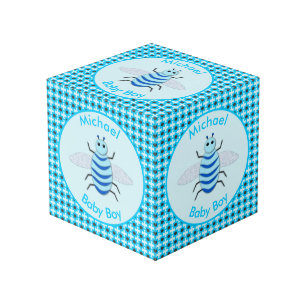 Cute Blue Baby Boy Bee Custom Kubus