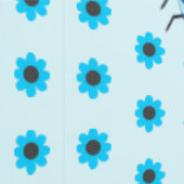 Cute Blue Baby Boy Bee Pattered Behang (Zoom)