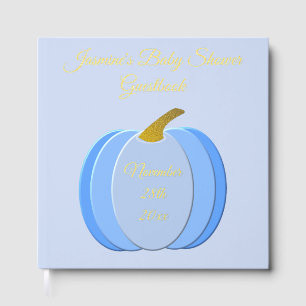 Cute Blue Baby Boy Citrouille Baby shower personna