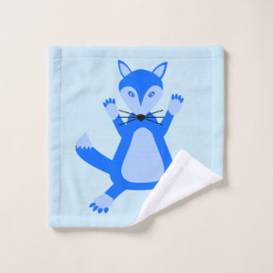 Cute Blue Baby Boy Fox