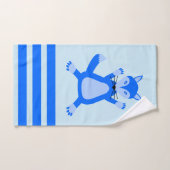 Cute Blue Baby Boy Fox (Serviette à main)