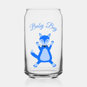 Cute Blue Baby Boy Fox Custom Gender Revela