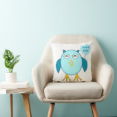 Cute Blue Baby Boy Owl Coussin (Chaise)