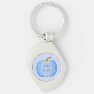 Cute Blue Baby Boy Pumpkin Custom Ma Sleutelhanger