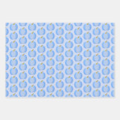Cute Blue Baby Boy Pumpkin Custom Patterned Inpakpapier Vel (Voorkant 3)