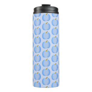 Cute Blue Baby Boy Pumpkin Custom Patterned Thermosbeker