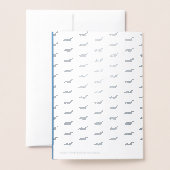 Cute Blue Baby Boy Unicorn-creditcard Folie Kaarten (Met envelop)