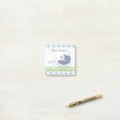 Cute  Blue Baby Carriage Post-it® Notes (Op bureau)