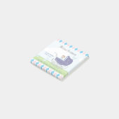 Cute  Blue Baby Carriage Post-it® Notes (Schuin)