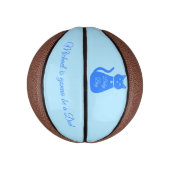 Cute Blue Baby Cat Custom Dad to be Basketbal (Verticaal)