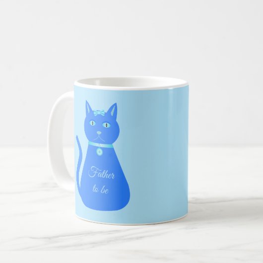 Cute Blue Baby Cat Custom Vader to be Koffiemok (Voorkant links)