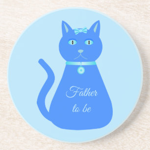 Cute Blue Baby Cat Custom Vader to be Zandsteen Onderzetter