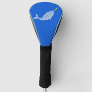 Cute Blue Baby Narwhal Golfheadcover