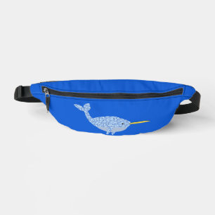 Cute Blue Baby Narwhal Heuptasje