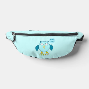 Cute Blue Baby Owl Heuptasje