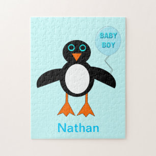Cute Blue Baby Penguin Puzzle Legpuzzel