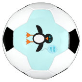 Cute Blue Baby Penguin Voetbal (Gedraaid)