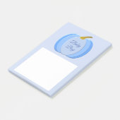 Cute Blue Baby Pumpkin - Aangepast Post-it® Notes (Schuin)