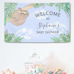 Cute Blue Baby Sleuth Baby shower Spandoek