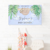 Cute Blue Baby Sleuth Baby shower Spandoek (Insitu)