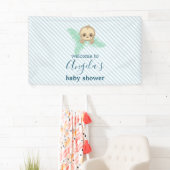 Cute Blue Baby Sloth Baby shower Spandoek (Insitu)
