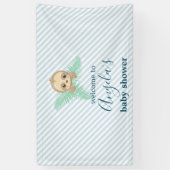 Cute Blue Baby Sloth Baby shower Spandoek (Verticaal)