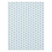 Cute Blue Baby Stork Baby shower Tafelkleed (Voorkant)