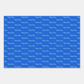 Cute Blue Baby Stork Custom Inpakpapier Vel (Voorkant 3)