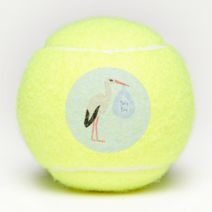 Cute Blue Baby Stork Tennisballen