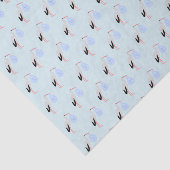 Cute Blue Baby Stork Tissuepapier (Detail)
