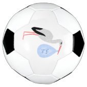 Cute Blue Baby Stork Voetbal (Gedraaid)